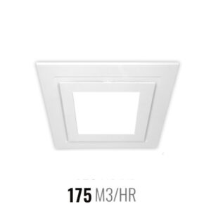 Ventair Airbus Square with LED Light 200 Ceiling Exhaust Fan White