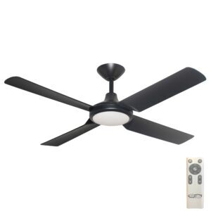 Next Creation V2 DC Ceiling Fan with LED Light - Matte Black 52"