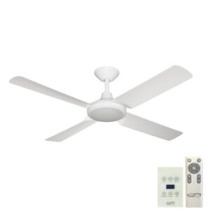 Hunter Pacific Next Creation V2 DC Ceiling Fan with Remote and Wall Control - White 52"