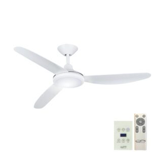 Hunter Pacific Polar V2 DC Ceiling Fan with Wall Control - White 56"