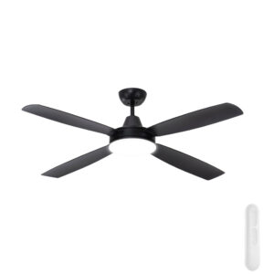 Mercator Nemoi DC Ceiling Fan with Remote & CCT LED Light - Black 54"