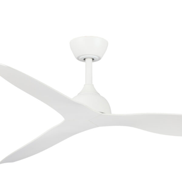 Claro Whisper DC Ceiling Fan - White 52"