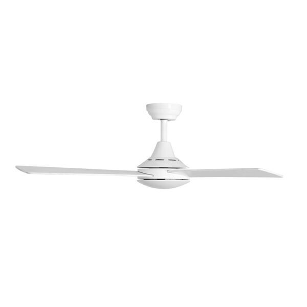 Claro Summer DC Ceiling Fan - White with Timber Blades 48"