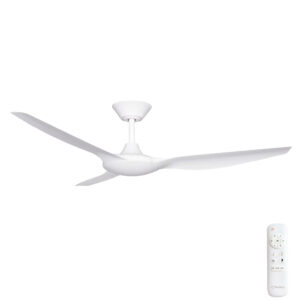 Three Sixty Delta DC Ceiling Fan - White 56"