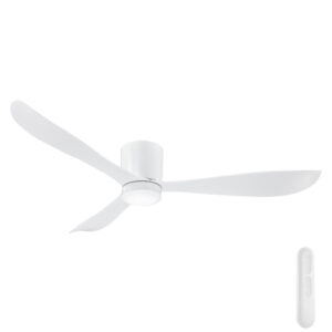 Mercator Instinct DC Ceiling Fan with LED Light - White 54"