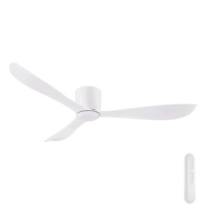 Mercator Instinct DC Ceiling Fan with LED Light - White 54"