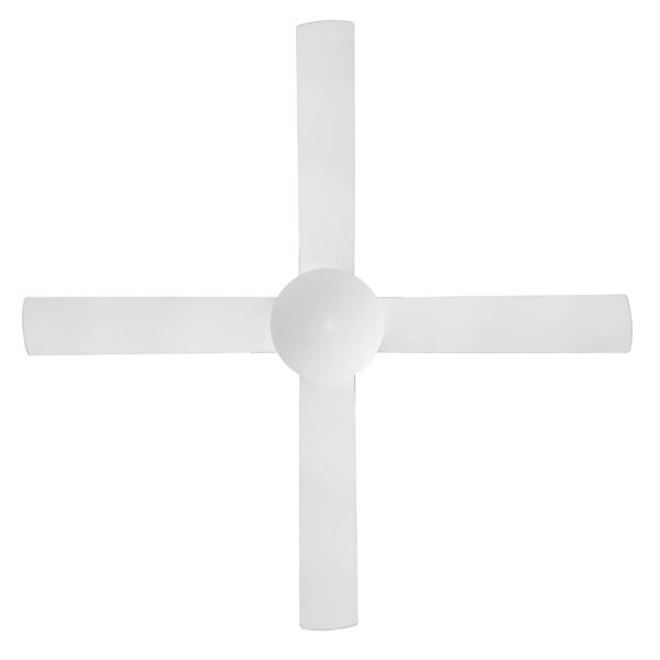 Claro Summer DC Ceiling Fan with CCT LED Light - White with Timber Blades 52"