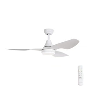 Three Sixty Simplicity DC Ceiling Fan with LED Light White 45"