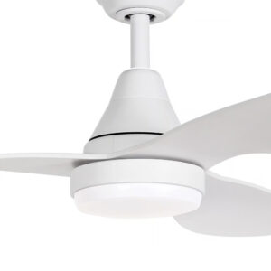 Three Sixty Simplicity DC Ceiling Fan with LED Light White 45" Motor