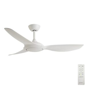 Claro Glider DC Ceiling Fan with Remote - White 52"