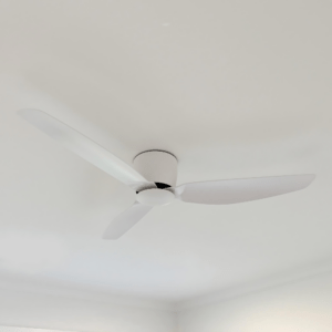 Claro Whisper Low Profile DC Ceiling Fan - White 52" - Image 5