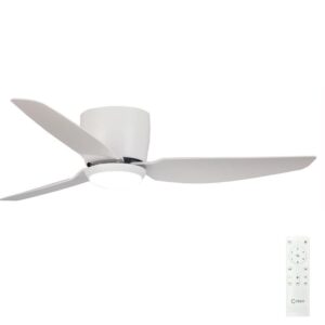 whisper low profile small fan with led light - new remote