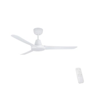 Ventair Spyda EC SMART Ceiling Fan with LED Light - White 50"