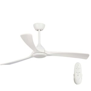 Fanco Sanctuary DC Ceiling Fan - White with Whitewash Blades 52"