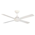 Claro Essentials Cooler Ceiling Fan with Wall Control - White 52"