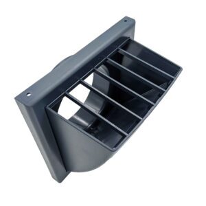 Hooded Wall Vent 100mm - Dark Grey - Image 2