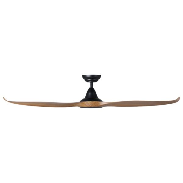 Eglo Noosa DC Ceiling Fan - Black with Teak Blades 60"