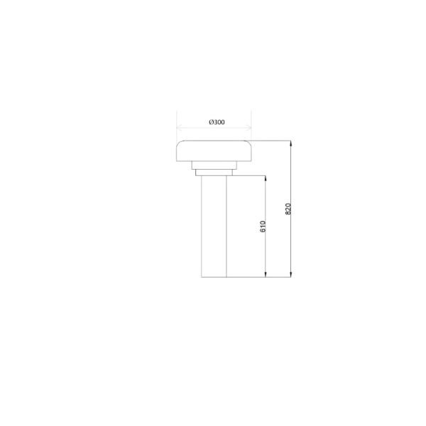 RCF Roof Fan 150mm (Metal Roof)