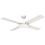 Hunter Pacific Revolution 3 AC Ceiling Fan with Wall Control - White 52"