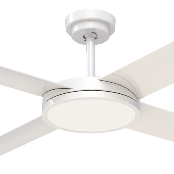 Hunter Pacific Revolution 3 AC Ceiling Fan with Wall Control - White 52"