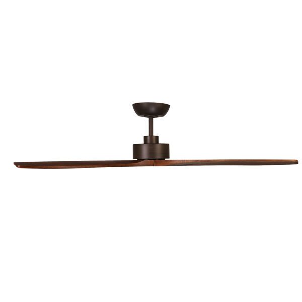 Fanco Wynd DC Ceiling Fan - Oil Rubbed Bronze with Handcrafted Walnut Blades 54"