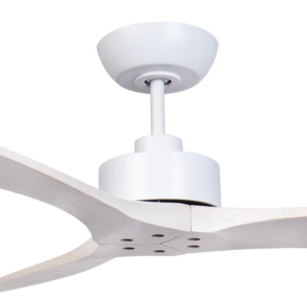 Fanco Wynd DC Ceiling Fan - White Whitewash with Handcrafted Blades 54"