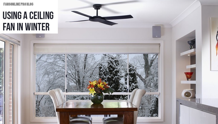 using a ceiling fan in winter