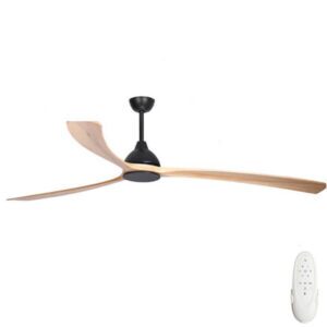 fanco sanctuary 92 black with natural blades ceiling fan