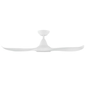 Eglo Noosa DC 46-inch Ceiling Fan with LED Light White Side View