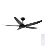 Brilliant Amari DC Ceiling Fan with Remote - Black 56"