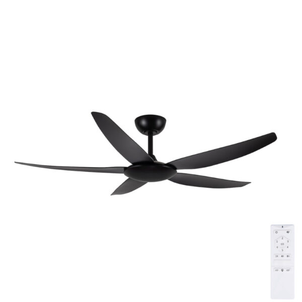 Brilliant Amari DC Ceiling Fan with Remote - Black 56"