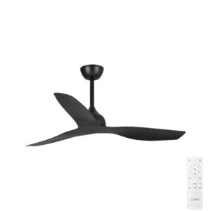 Claro Whisper DC Ceiling Fan - Black 48"