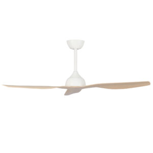 Fanco Eco Style DC Ceiling Fan White with Beechwood