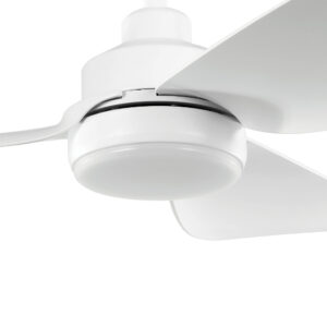 Eglo Torquay DC Ceiling Fan with LED Light Matte White 42-inch Motor