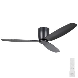 Eglo Seacliff DC Low-profile Ceiling Fan Black 52-inch