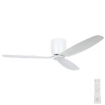 Eglo Seacliff DC Low Profile Ceiling Fan - White 52"