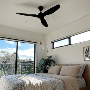 modern fanco eco style ceiling fan in black