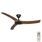 Hunter Pacific Aqua V2 IP66 Rated DC Ceiling Fan - Black with Koa 52"