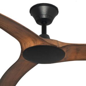 Hunter Pacific Aqua V2 IP66 Rated DC Ceiling Fan - Black with Koa 52" - Image 2