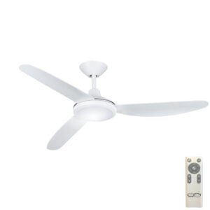 Hunter Pacific Polar V2 DC Ceiling Fan with LED Light - White 48"