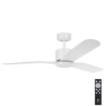 Eglo Iluka DC Ceiling Fan with Dimmable CCT LED Light - White 52"