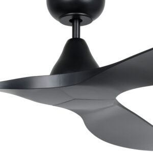 surf dc ceiling fan motor in black 60 inch