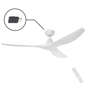 Eglo Surf SMART DC Ceiling Fan - White 60"