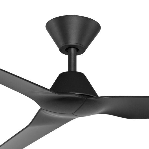 Fanco Infinity-iD DC Ceiling Fan with Wall Control & Remote/SMART  - Black 64"