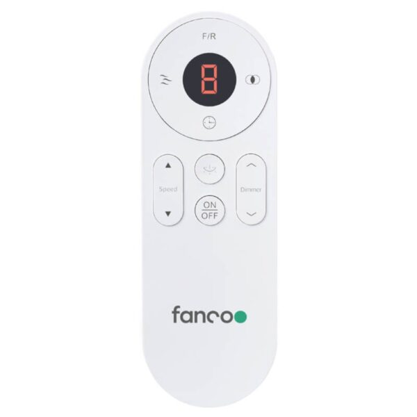 Fanco Infinity-iD DC Ceiling Fan with Wall Control & Remote/SMART - White 64"