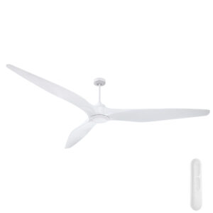 Mercator Century DC Ceiling Fan with Remote White 100"