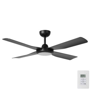 Eglo Aloha DC Ceiling Fan with LED Light - Black 48"