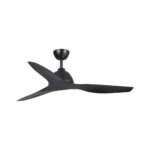 Fanco Breeze AC Ceiling Fan with Wall Control - Black 52"