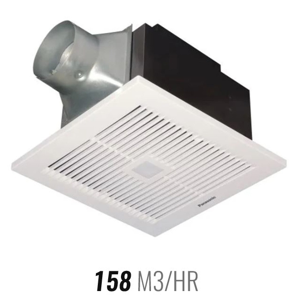 Panasonic DC Exhaust Fan 24 Hour Ceiling Ventilator - Run On Timer and Motion Sensor