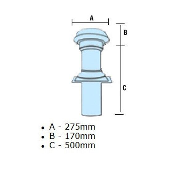 Axial Roof Fan 150mm Tiled Roof